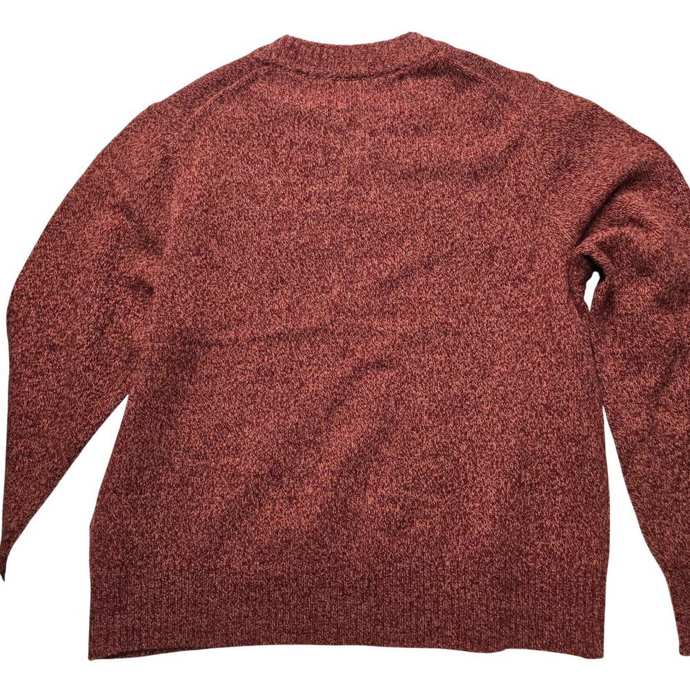 Patagonia Womens Large Recycled Wool-Blend Crewneck Sweater Dark Ruby Red Luxury - Picture 2 of 9